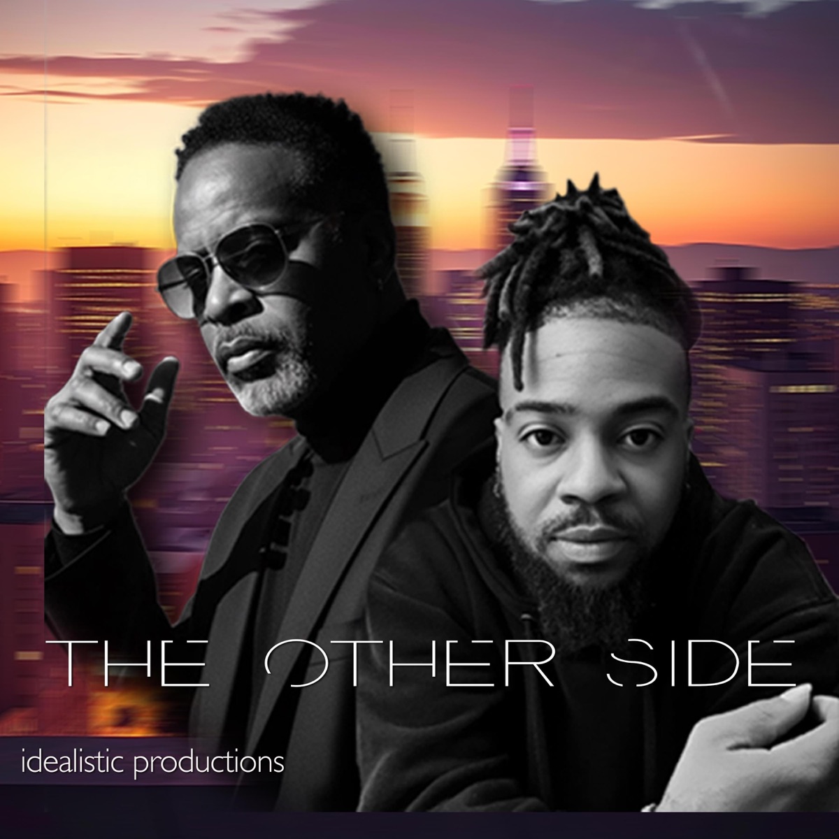 The Other Side album cover featuring DjAu and Feb6ix against a city skyline